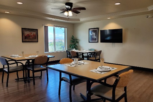 Dining room in Assisted Living for Seniors